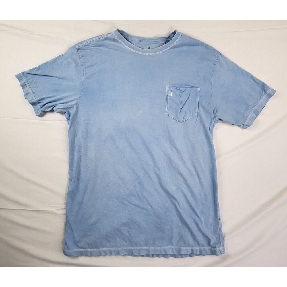 Johnnie-O Dale 2.0 Blue W/White Stitch Pocket T-Shirt Men L